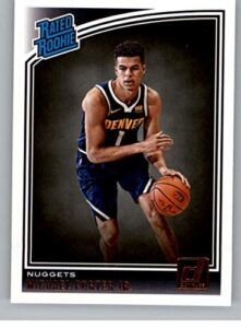 2018-19 donruss basketball card #182 michael porter jr. rated rookie rc rookie card denver nuggets official panini nba trading card