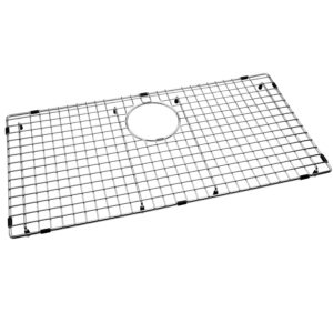 serene valley sink bottom grid 28-3/8" x 14-3/16", rear drain with corner radius 3/8", sink protector ndg2915r