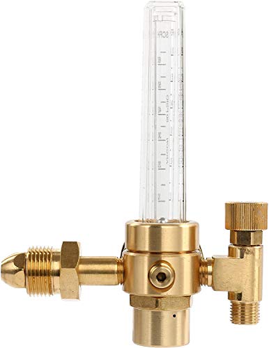 Welding Argon CO2 Gas Regulator 0-60CFH, 0-3500PSI Mig Tig Flowmeter Female 9/16" 18RH CGA-580 Inlet Gas Welder Regulator Gauge