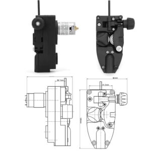 Fafeicy Roll Wire Feed Motor, Soldering Wire Feeder Machine Mig Welder Wire Feeder Mig Welder Roll Wire Feed Motor Welder Wire Feeder with 0.6-1.0mm DC 24V 10W