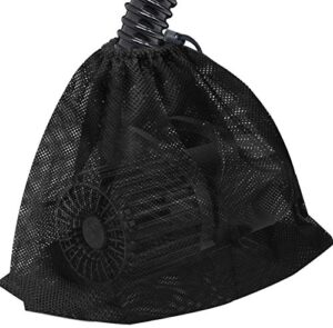 hecaty 17.7"x 17.7" large pump barrier bag, pond pump filter bag, black media, nylon mesh bag, swimming pool filters(black)