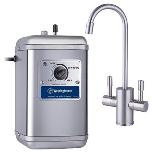 westinghouse instant dispenser, brushed nickel hot and cold water faucet