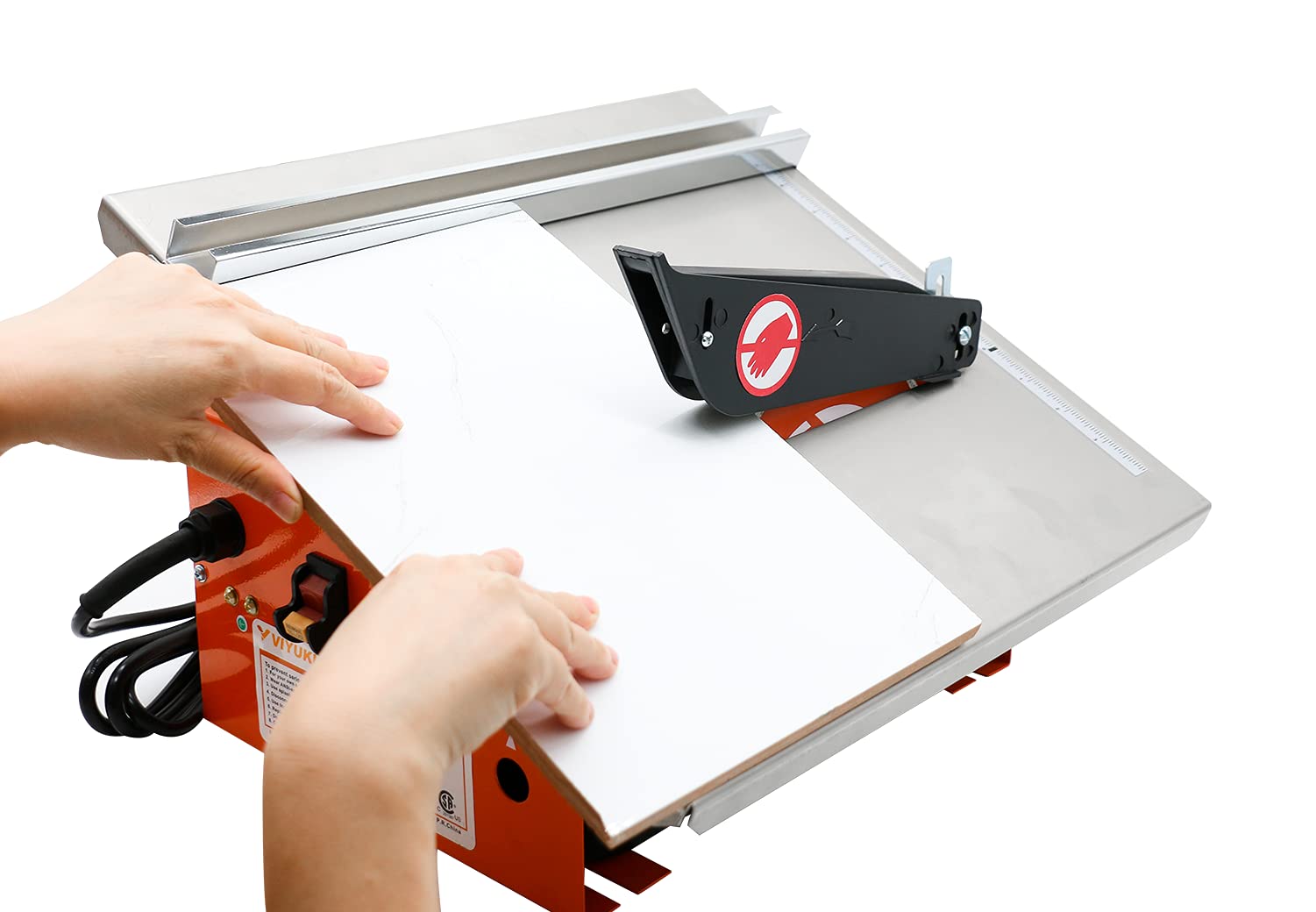 VIYUKI Tile Cutter Saw Portable Wet Cutting Porcelain Tile Cutter Table Saw 7-Inch Wet Tile Saw