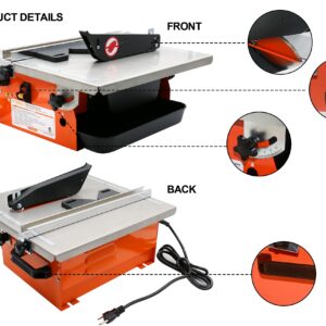 VIYUKI Tile Cutter Saw Portable Wet Cutting Porcelain Tile Cutter Table Saw 7-Inch Wet Tile Saw