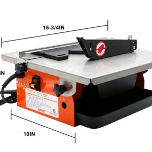 VIYUKI Tile Cutter Saw Portable Wet Cutting Porcelain Tile Cutter Table Saw 7-Inch Wet Tile Saw