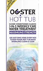 Bio Ouster Hot Tub Chemicals Watercare Kit - Inflatable Hot Tub Chemical Kit, Hot Tub Cleaner, Spa Chemicals for Hot Tub, Spa Cleaner for Hot Tub - 3in1 Weekly Care, Tub Restoration, Towel, Cup (Kit)