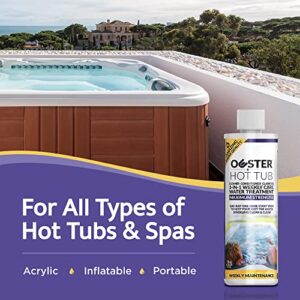 Bio Ouster Hot Tub Chemicals Watercare Kit - Inflatable Hot Tub Chemical Kit, Hot Tub Cleaner, Spa Chemicals for Hot Tub, Spa Cleaner for Hot Tub - 3in1 Weekly Care, Tub Restoration, Towel, Cup (Kit)