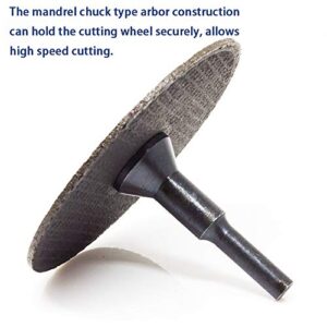 scottchen PRO Mounting Mandrel 3/8" & 1/4" Arbor Hole for Type 1 Cut-Off Wheel 1/4" Shaft for Die Grinder Rotary Tool - 1 Pack