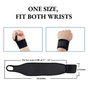 Imentha 2 Pack Wrist Braces - Wrist Wraps for Carpal Tunnel, Arthritis, and Tendinitis Pain Relief - Fits Both Right and Left Hands - Compression and Support for Fitness Enthusiasts