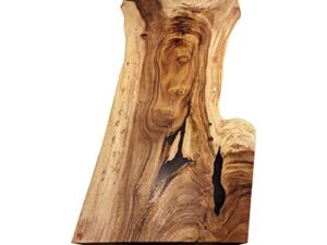 solid wood live edge farmhouse table 79″ x 26.5″-40.5″ x 3″