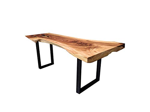 Solid Wood Live Edge Farmhouse Table 79″ x 26.5″-40.5″ x 3″