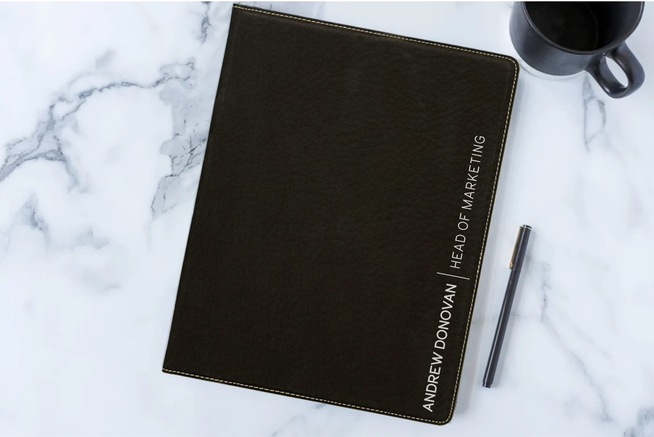 Personalized Padfolio. Professional Business Gifts. Custom Padfolio. Corporate Business Portfolio Organizer Folder. Custom Notepad Holder With Magnetic Closure. Teacher Gift. Engraved Simple Notepad