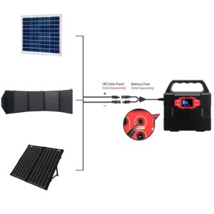 ACOPOWER 37" Solar Connector Solar Panel Adapter to DC 3.5mm x 1.35mm Cable