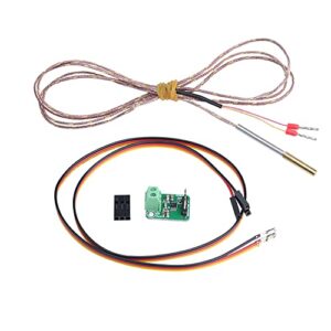 T-K500 m3 x 15mm Thermocouple Sensor AD8495 K-Type Thermocouple Amplifier High Temperature K500 Sensor for Volcano V6 HOTEND 500℃ PEI PEEK 3D Printing