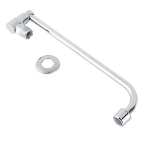 brushed nickel kitchen faucet cold water, g1/2" silver wall mounted, single handle single hole faucet high arc cold water sink faucet for kitchen,outdoor, garden and bar