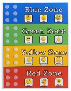 self regulation zones. help identify feelings and work through responses and reactions. shipped to you. 1 to 6 names and optional travel cards.