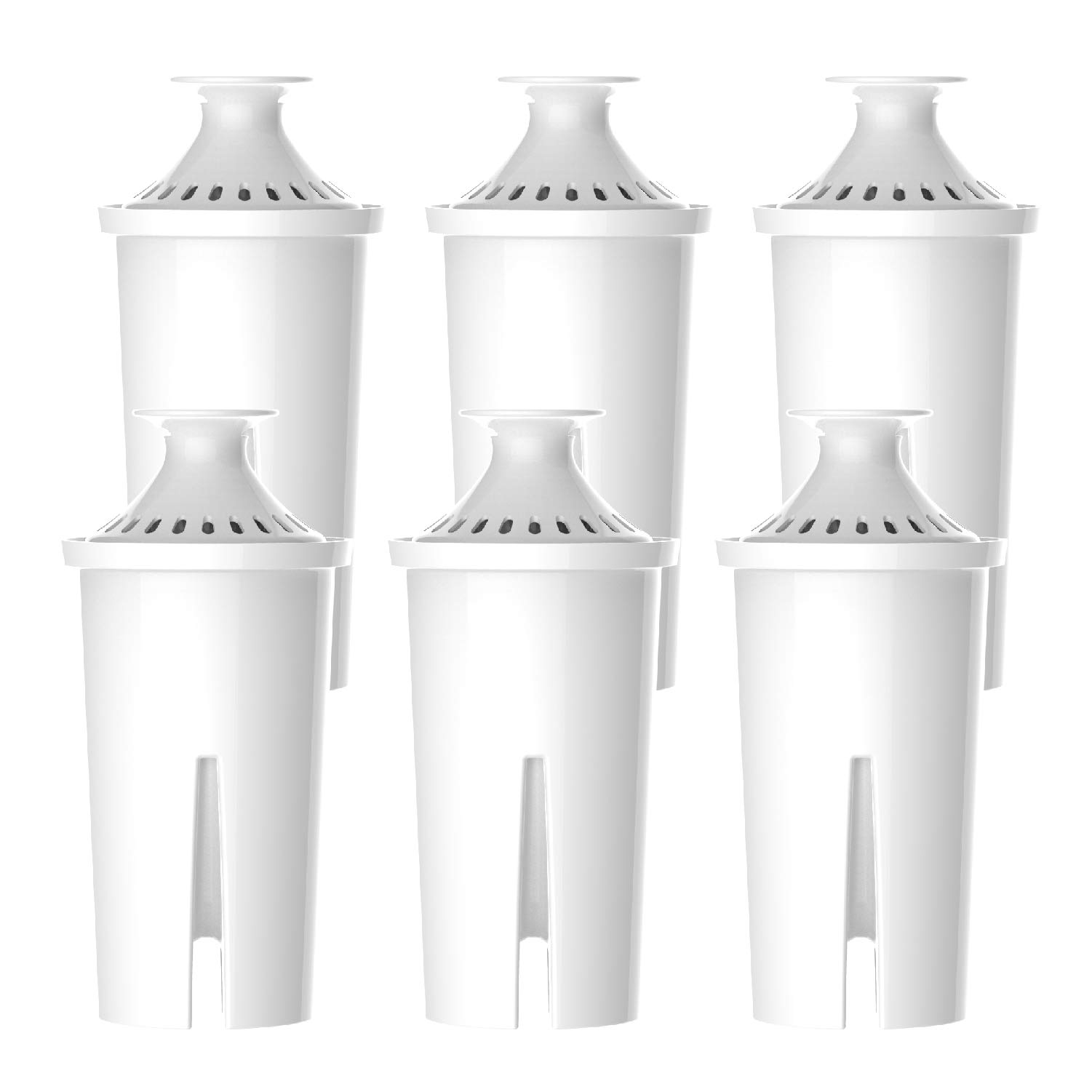 Waterspecialist NSF Certified Pitcher Water Filter, Replacement for Brita® classic 35557, OB03, Mavea® 107007, Brita® Pitchers Grand, Lake, Capri, Wave and More (Pack of 6)