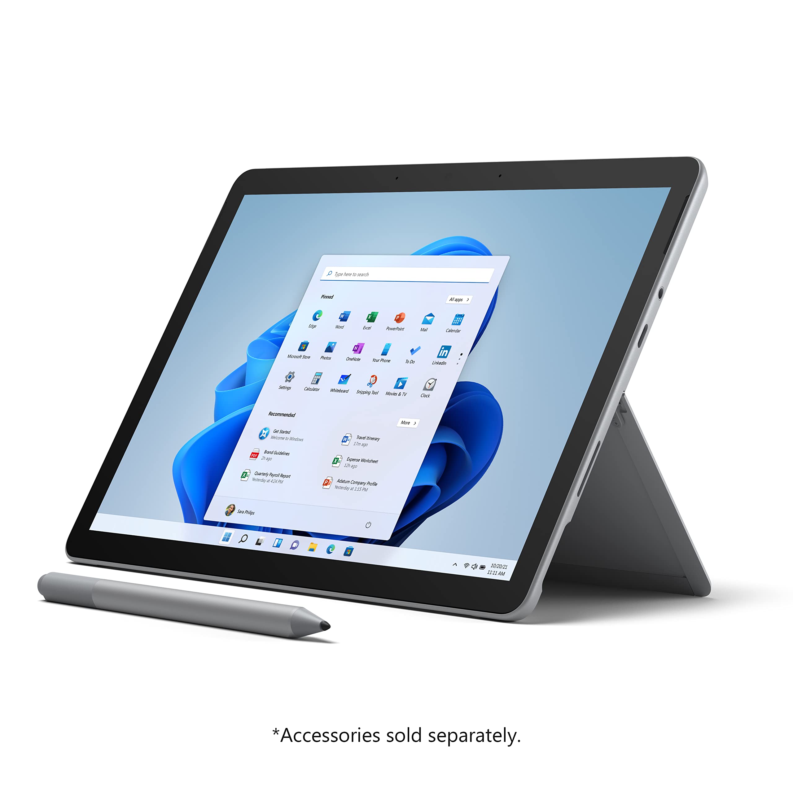 Microsoft Surface Go 2-10.5" Touch-Screen - Intel Pentium - 8GB Memory - 128GB SSD - WiFi - Platinum (Latest Model) (Renewed)