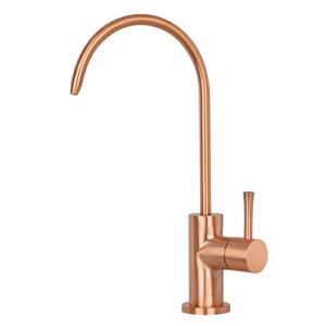 one-handle black and rose gold drinking water filter faucet water purifier faucet (copper)