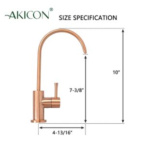 One-Handle Black and Rose Gold Drinking Water Filter Faucet Water Purifier Faucet (Copper)