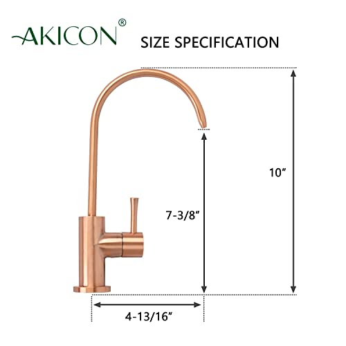 One-Handle Black and Rose Gold Drinking Water Filter Faucet Water Purifier Faucet (Copper)