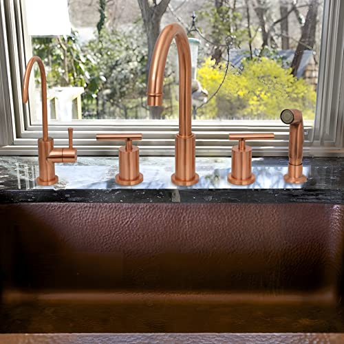 One-Handle Black and Rose Gold Drinking Water Filter Faucet Water Purifier Faucet (Copper)