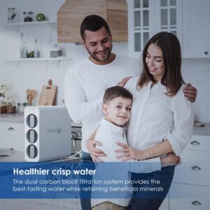 Waterdrop TSC Under Sink Water Filter System, USA Tech, Smart Filter Life Reminder, Reduce Most of PFOA/PFOS, PFAS, Chlorine, Fluoride, Bad Taste and Odor