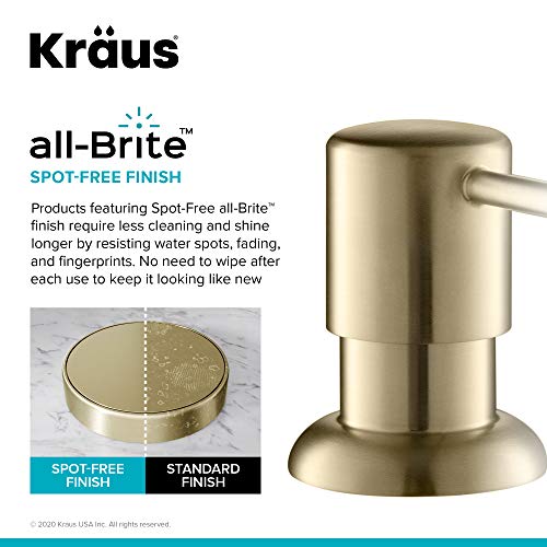 KRAUS Boden Kitchen Soap and Lotion Dispenser in Spot Free Antique Champagne Bronze, KSD-53SFACB