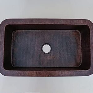 Copper Kitchen Sink Round Corners