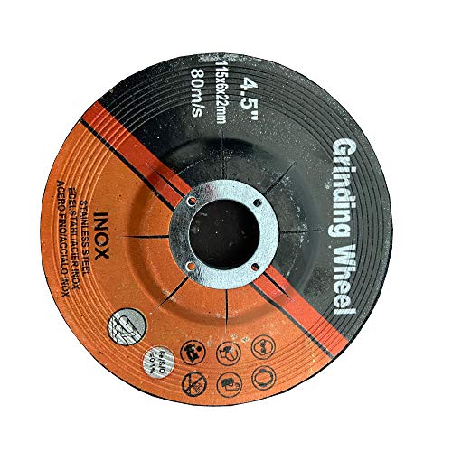 Grinding Wheel for Grinders，Grinding Wheel for Metal ，Aggressive Grinding for Metal (25 Pack, 4.5 Inch，1/4" Thick, 7/9")