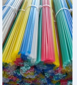 9.8 inch pp/pvc plastic welder repair rods for car bumpers and daily plastic repair, 50pcs plastic weldirng rods colorful electrode