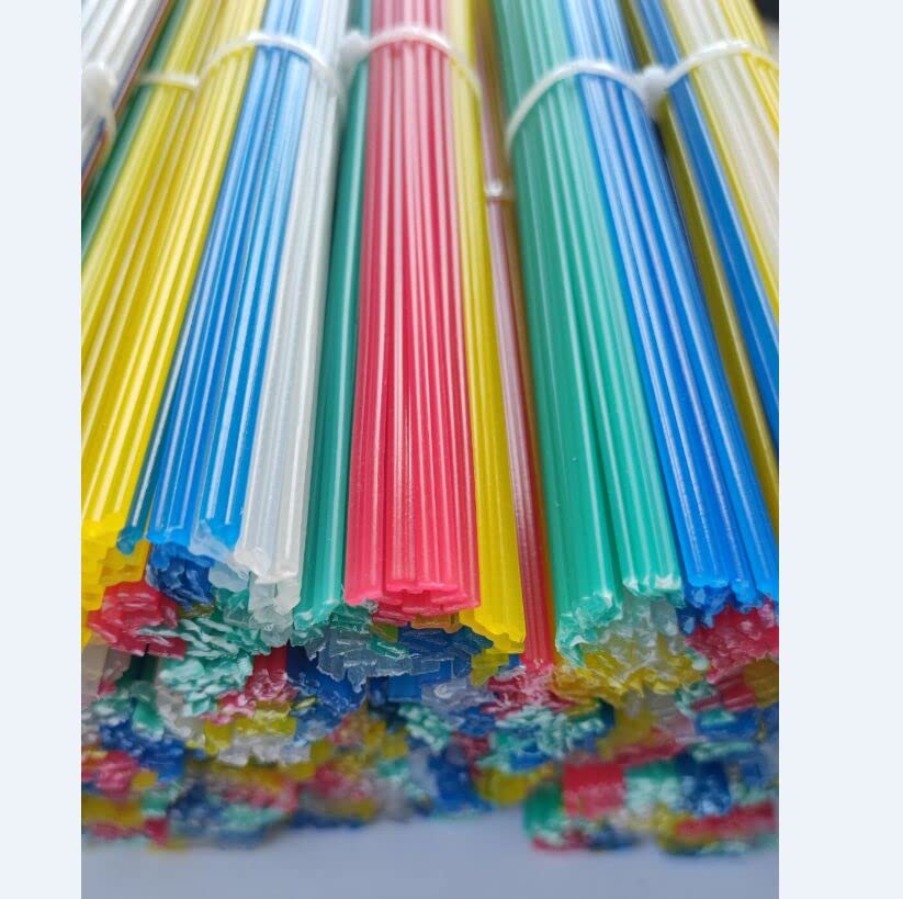 9.8 Inch PP/PVC Plastic Welder Repair Rods for Car Bumpers and Daily Plastic Repair, 50PCS Plastic Weldirng Rods Colorful Electrode