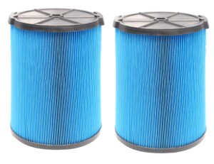 2 pack 3-layer vf5000 replacement filter for ridgid 5-20 gallon wet dry vacuums, fits rv2400a rv2400hf rv2600b wd06700 wd0671 wd0671ex0 wd0970 wd09700 wd0970ex0 wd0970m0 wd1270 wd1450 wd1680 wd1851
