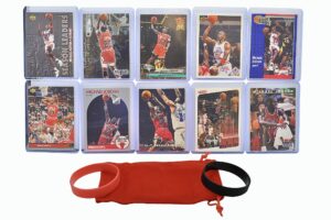 michael jordan mj (10) assorted basketball cards bundle - chicago bulls trading cards - mvp # 23