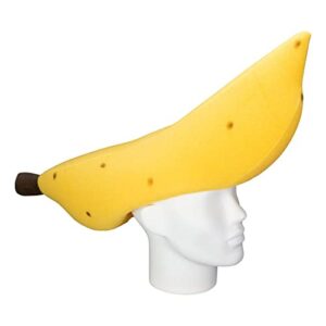 foam party hats: banana hat - tropical fruit hat - banana party hat - handmade food hat - food art hat - banana lover gift hat - party favors