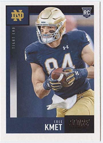 2020 Score Football #404 Cole Kmet RC Rookie Notre Dame Fighting Irish Official NFL Trading Card Made by Panini America