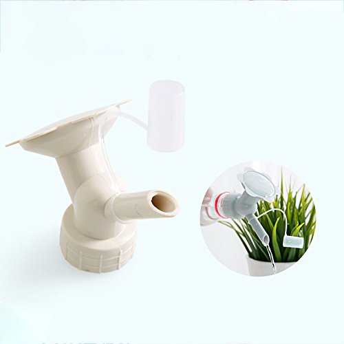 Bottle Cap Sprinkler, 2In1 Mini Watering Can, Dual Head Bottle Watering Spout, Bonsai Watering Can for Indoor Seedlings, Sprinkler Nozzle for Flower Waterers Bottle Watering Cans (Beige)