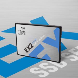 TEAMGROUP EX2 512GB 3D NAND TLC 2.5 Inch SATA III Internal Solid State Drive SSD (Read/Write Speed up to 550/520 MB/s) Compatible with Laptop & PC Desktop T253E2512G0C101