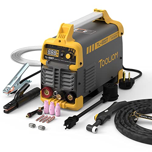 TOOLIOM 200A TIG Welder High Frequency TIG 110V/220V Dual Voltage TIG/Stick/Arc 2 in 1 IGBT Digital Inverter Welder TIG Welding Machine