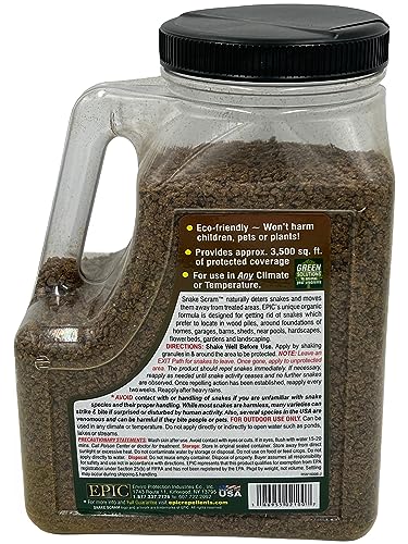 Epic 02100 Snake Scram All Natural Grandular Repellent - 5.5-Lbs.