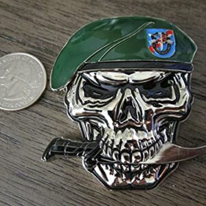 US Army 20th SFG(A) Special Forces Group Creed Green Berets Skull Challenge Coin