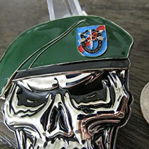 US Army 20th SFG(A) Special Forces Group Creed Green Berets Skull Challenge Coin