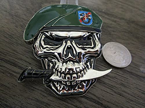 US Army 20th SFG(A) Special Forces Group Creed Green Berets Skull Challenge Coin