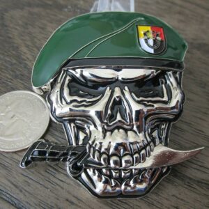 United States Army Special Forces Group Green Berets Creed 3rd SFG (A) Reapers Skull Challenge Coin