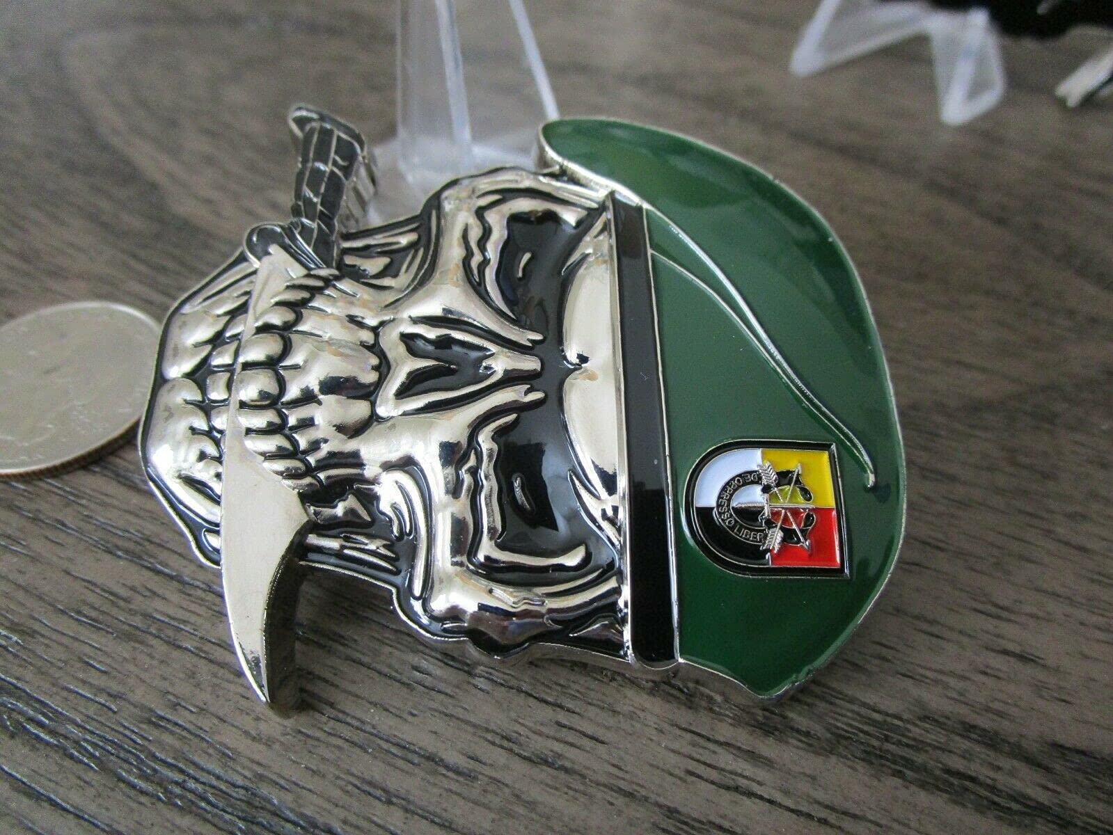 United States Army Special Forces Group Green Berets Creed 3rd SFG (A) Reapers Skull Challenge Coin