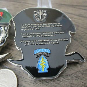 United States Army Special Forces Group Green Berets Creed 3rd SFG (A) Reapers Skull Challenge Coin