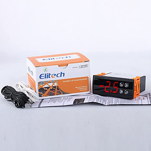 Elitech ECS-11neo 110V Digital Temperature Controller Box Recorder Centigrade Thermostat w Sensor