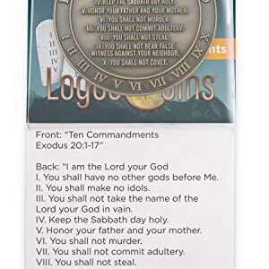 Ten Commandments Coin, I Am The Lord Your God, Exodus 20:1-7. Token to Keep God’s Commands in Your Pocket or Purse. Antique Gold-Color Plated Challenge Coin. Handout for Sunday School or Bible Study.