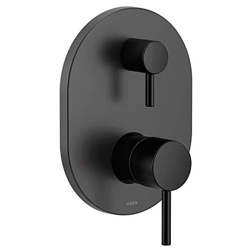 Moen Align Matte Black M-CORE 3-Series 2-Handle Shower Faucet Trim (Valve Required), UT3290BL