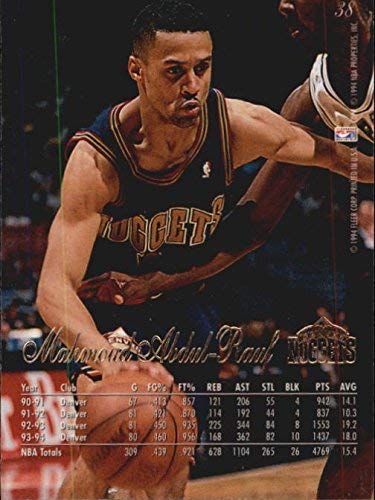 1994-95 Flair #38 Mahmoud Abdul-Rauf NBA Basketball Trading Card